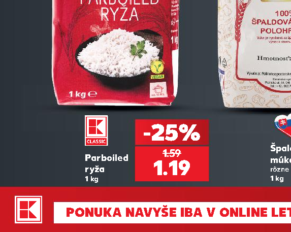 Parboiled ryža