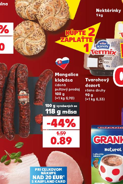 Mangalica Tvarohový klobása dezert