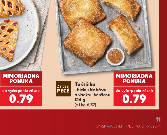Taštička PECE s bielou klobásou