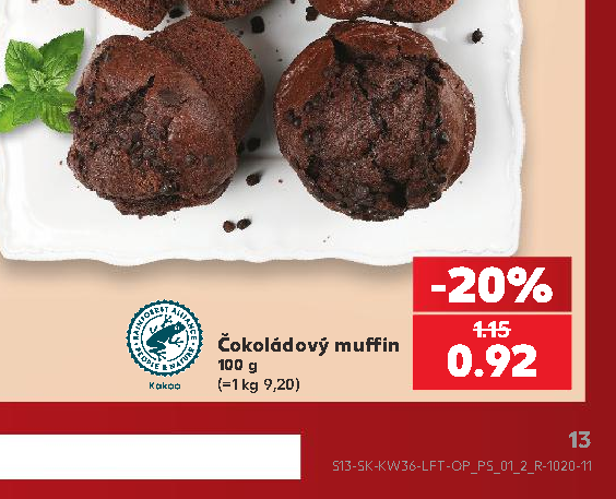 Čokoládový muffin
