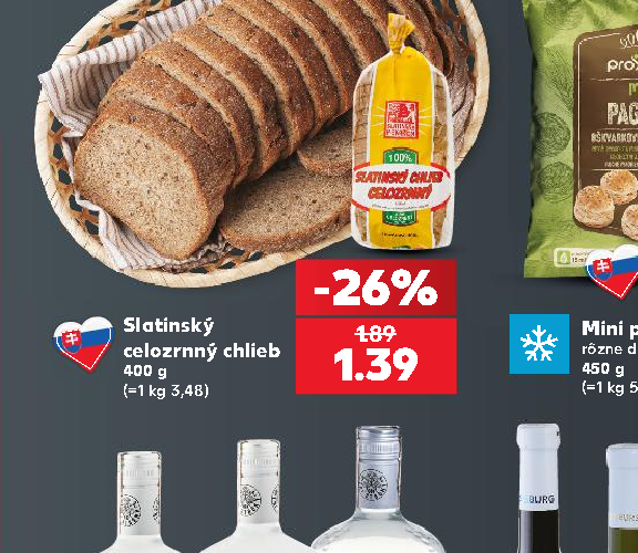 Slatinský celozrnný chlieb