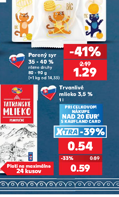 Trvanlivé mlieko 3,5 %