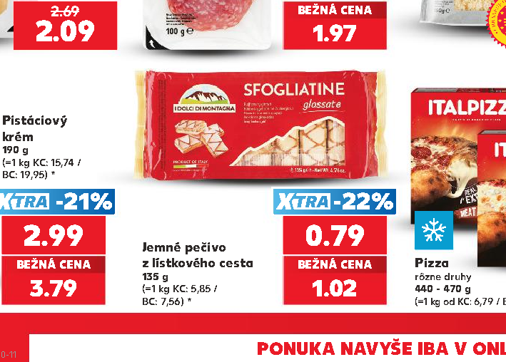 Jemné pečivo z lístkového cesta