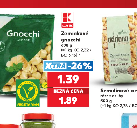 Zemiakové gnocchi