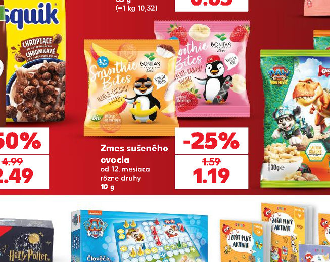 Zmes sušeného ovocia