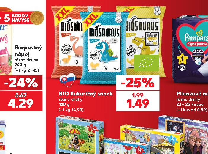 BIO Kukuričný snack