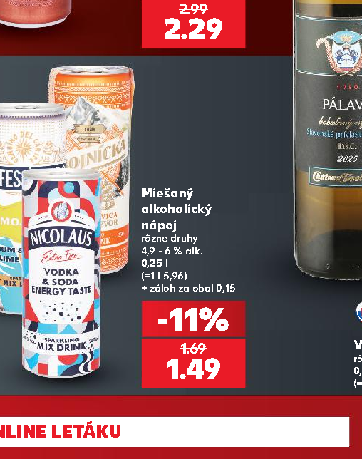 Miešaný alkoholický nápoj