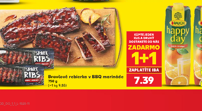 Bravčové rebierka v BBQ marináde