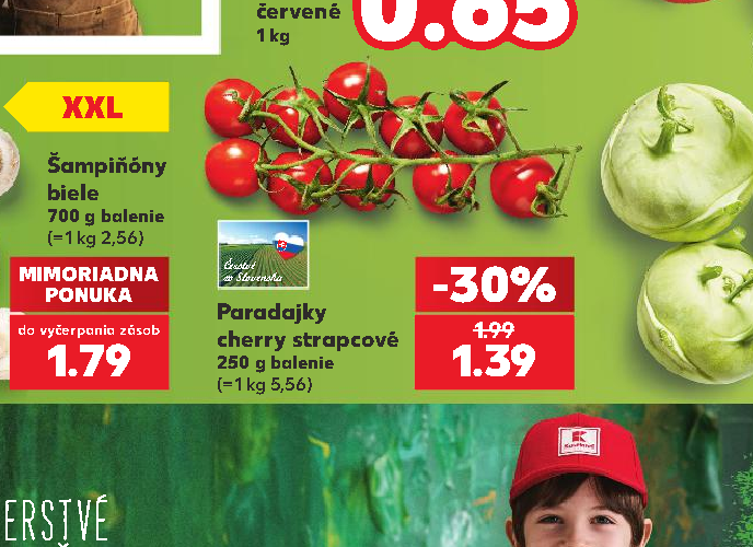 Paradajky cherry strapcové 250 g balenie