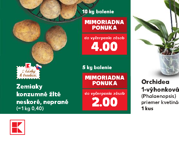 Zemiaky konzumné žlté neskoré, neprané