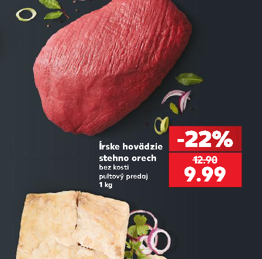 Írske hovädzie stehno orech