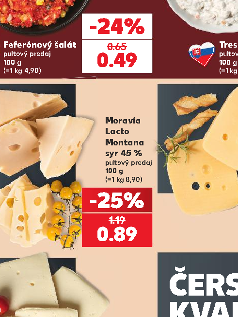 Moravia Lacto Montana syr 45 %