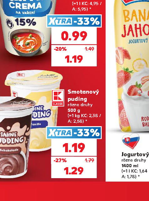 Smotanový puding
