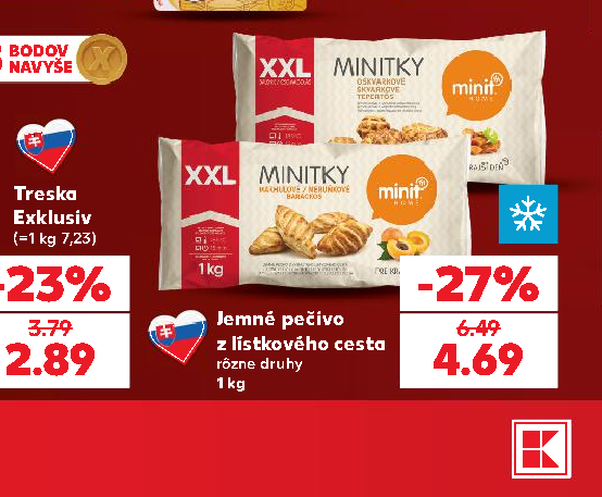 Jemné pečivo z lístkového cesta