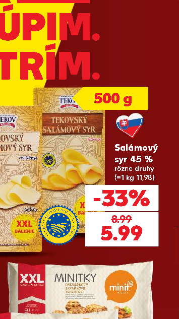 Salámový syr 45 %