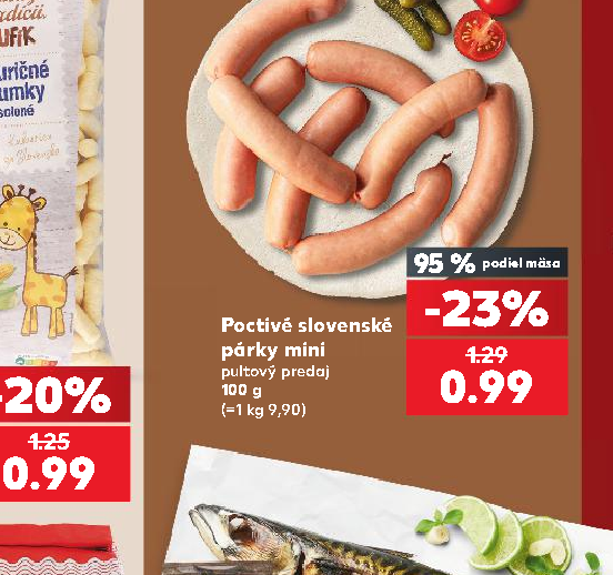Poctivé slovenské párky mini