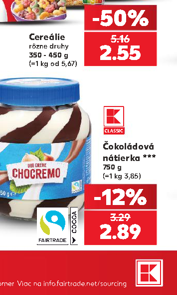 Čokoládová nátierka ***