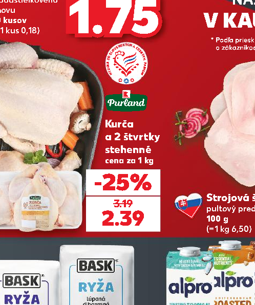 Kurča a 2 štvrtky stehenné