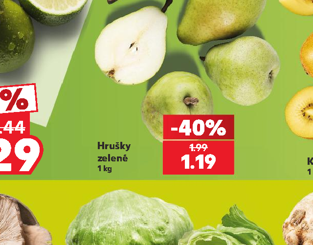Hrušky zelené