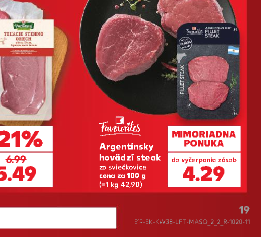 Argentínsky hovädzí steak