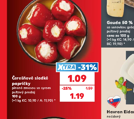 Čerešňové sladké papričky
