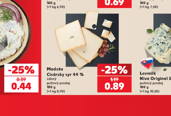 Madeta Cisársky syr 44 %
