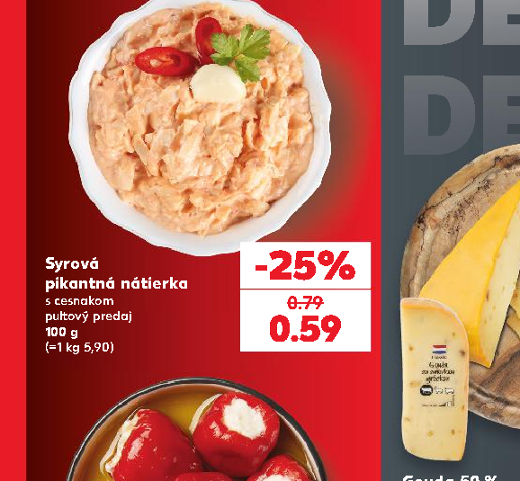 Syrová pikantná nátierka