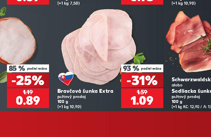 Bravčová šunka Extra