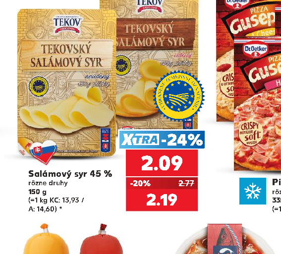 Salámový syr 45 %