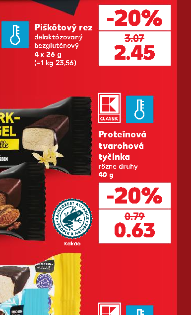 Proteínová tvarohová tyčinka