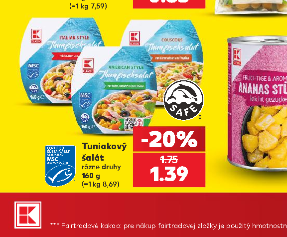 Tuniakový šalát