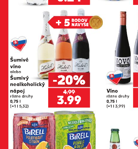 Šumivý nealkoholický nápoj