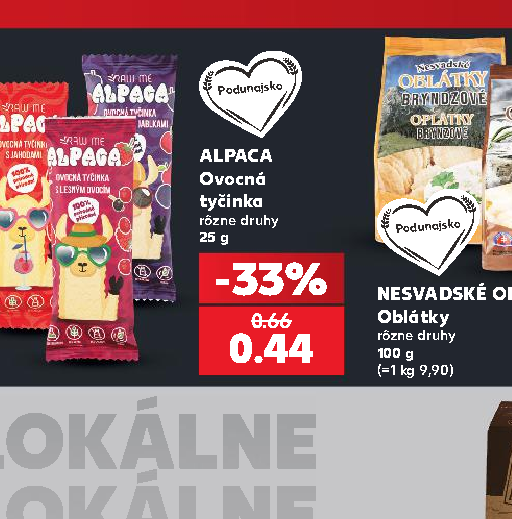 ALPACA Ovocná tyčinka