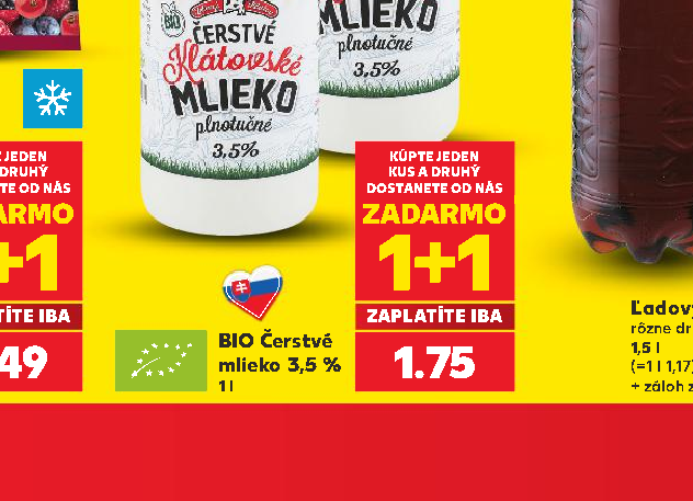 BIO Čerstvé mlieko 3,5 %