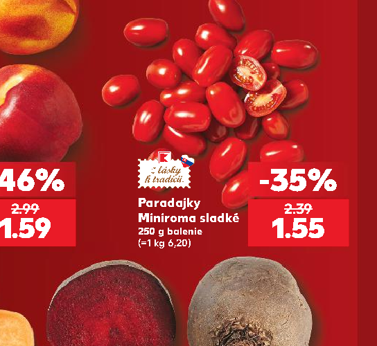 Paradajky Miniroma sladké