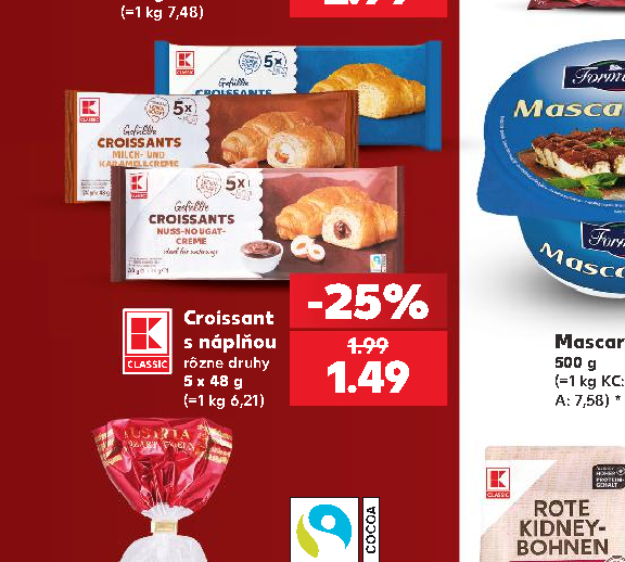 Croissant s náplňou