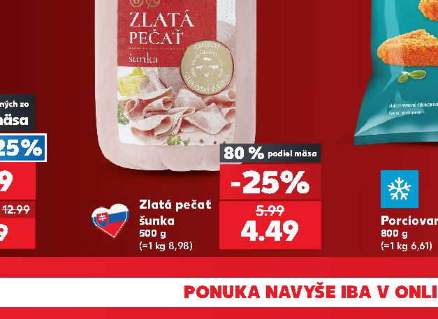 Zlatá pečať šunka