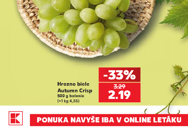 Hrozno biele Autumn Crisp