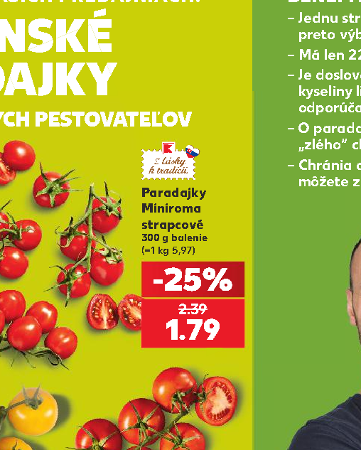 Paradajky Miniroma strapcové