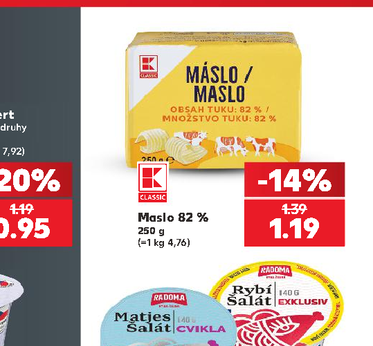 Maslo 82 %
