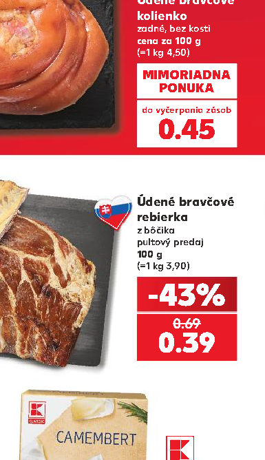 Údené bravčové rebierka