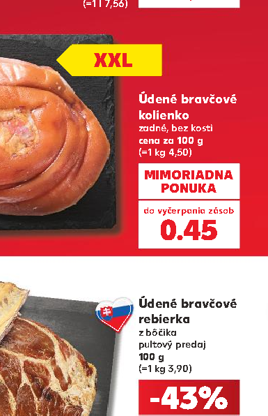 Údené bravčové rebierka