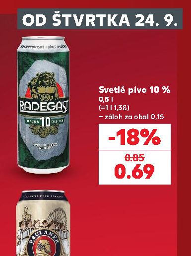 Svetlé pivo 10 %