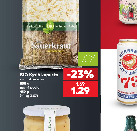 BIO Kyslá kapusta