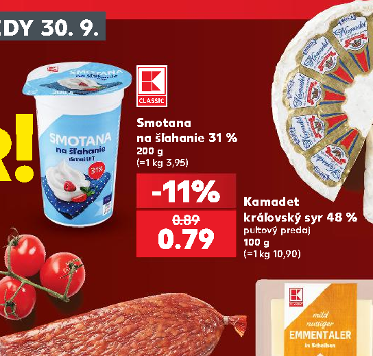 Smotana na šľahanie 31 %