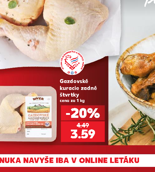Gazdovské kuracie zadné štvrtky
