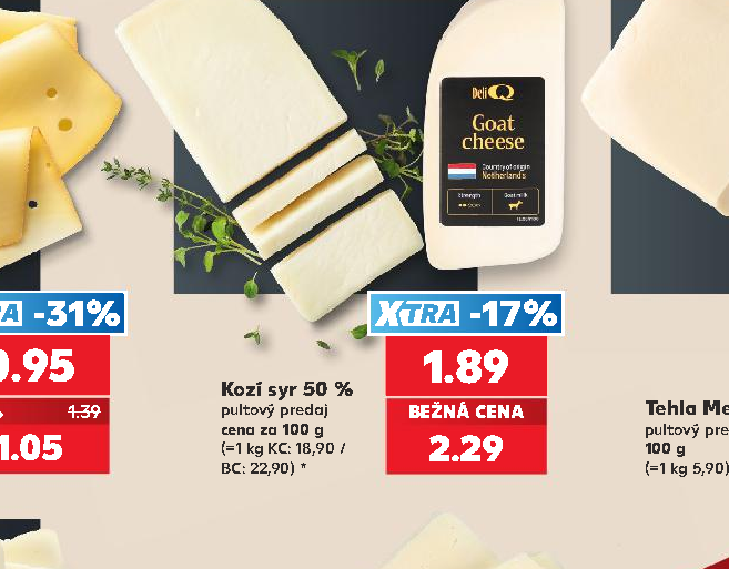 Kozí syr 50 %