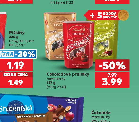 Čokoládové pralinky