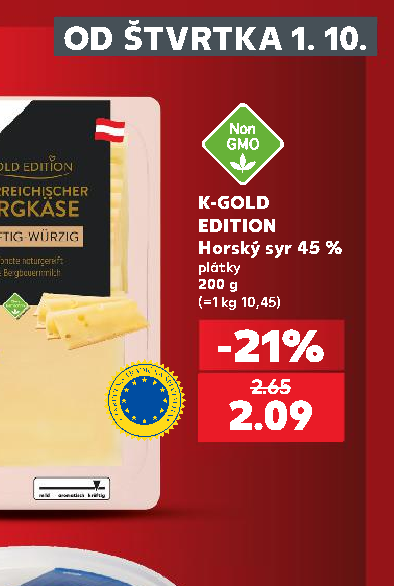 K-GOLD EDITION Horský syr 45 %