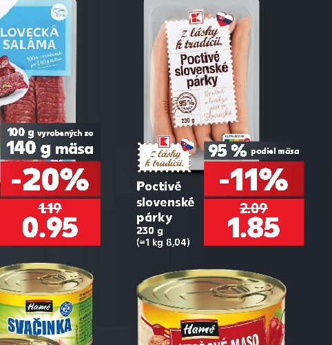 Poctivé slovenské párky